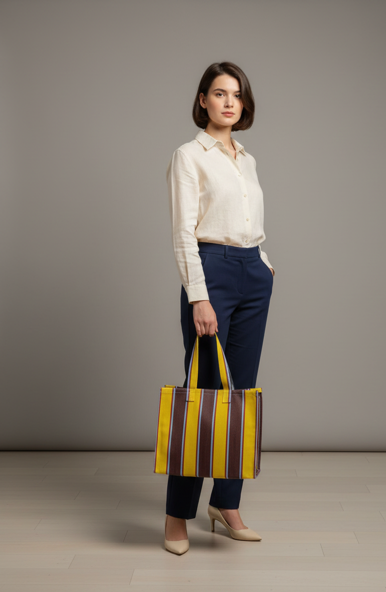 Tote Bag with Long Handles